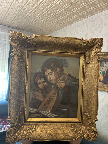 Children play stringed instrument